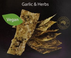 Garlic Herbs crackers - vegan delicious