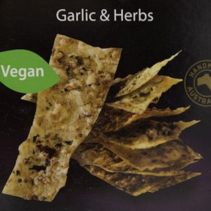 Garlic Herbs crackers - vegan delicious